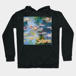 Monet Style Water Lilies 6 Hoodie